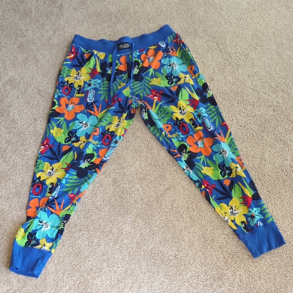 Polo by Ralph Lauren Floral Joggers - Blue and Multicolor